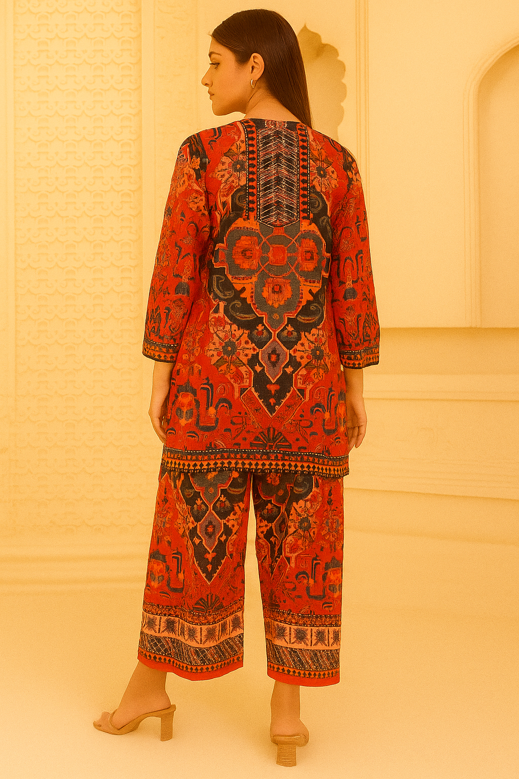 MULTI COORD ethnic cotton coord set for women