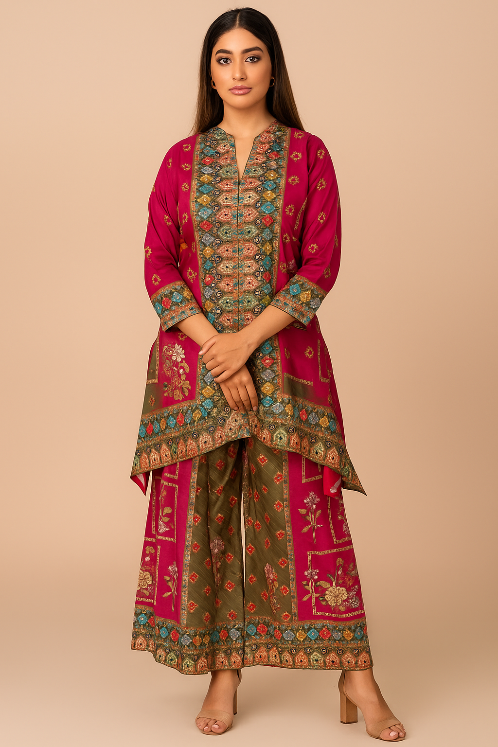 GLOWTALE ethnic party wear coord set for women