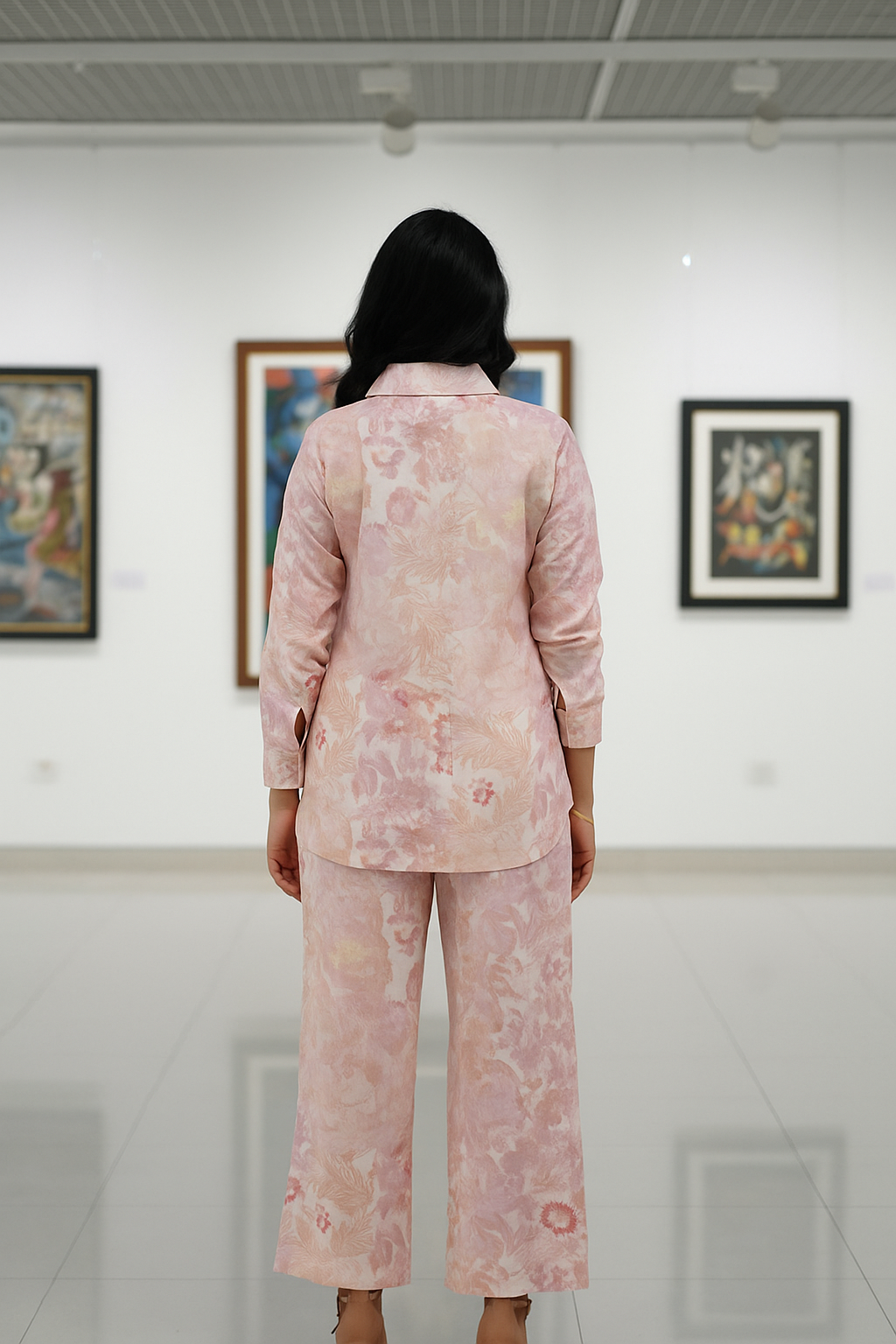 BLUSH THEORY cotton coord set for women