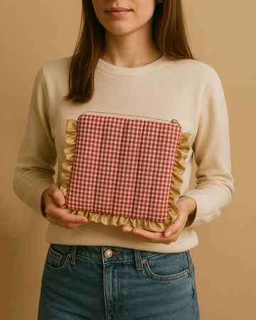 RUSTIC GLIMMER laptop sleeve/organiser